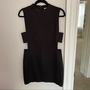 Black dress with cut-outs on the side